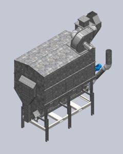 Drum cleaner TR80/100 with suction housing large 40-60 T M&M